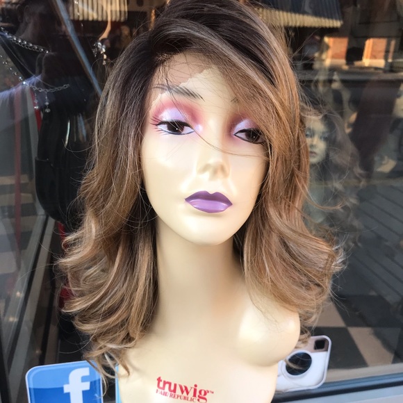 Chicago wig sale ombré blonde brown curly … - Picture 5 of 8